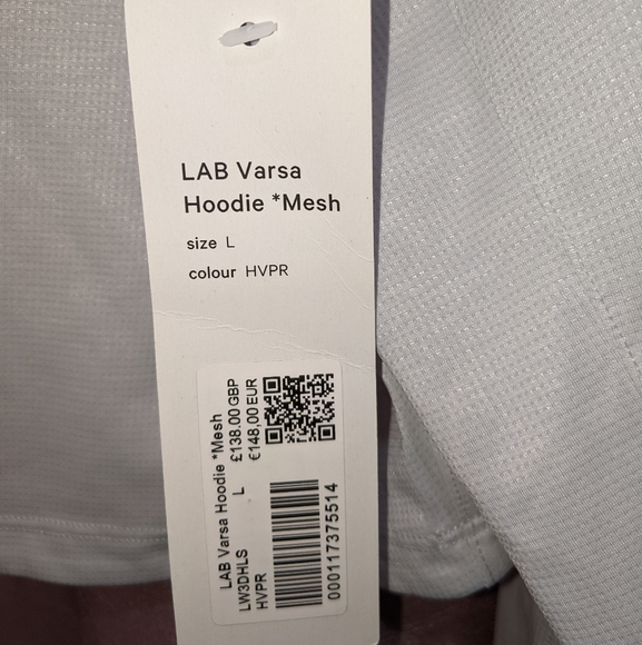 Lululemon Lab Varsa Hoodie Mesh L NWT - Picture 10 of 10